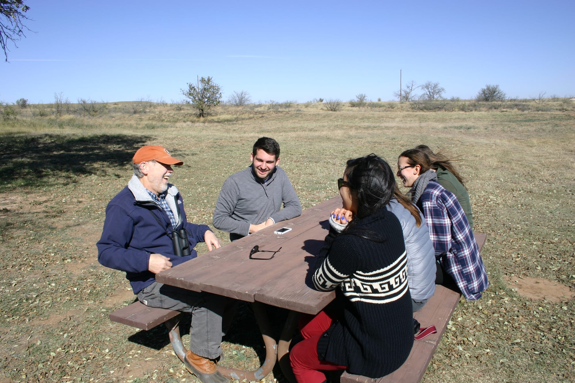 Barry Lopez with students