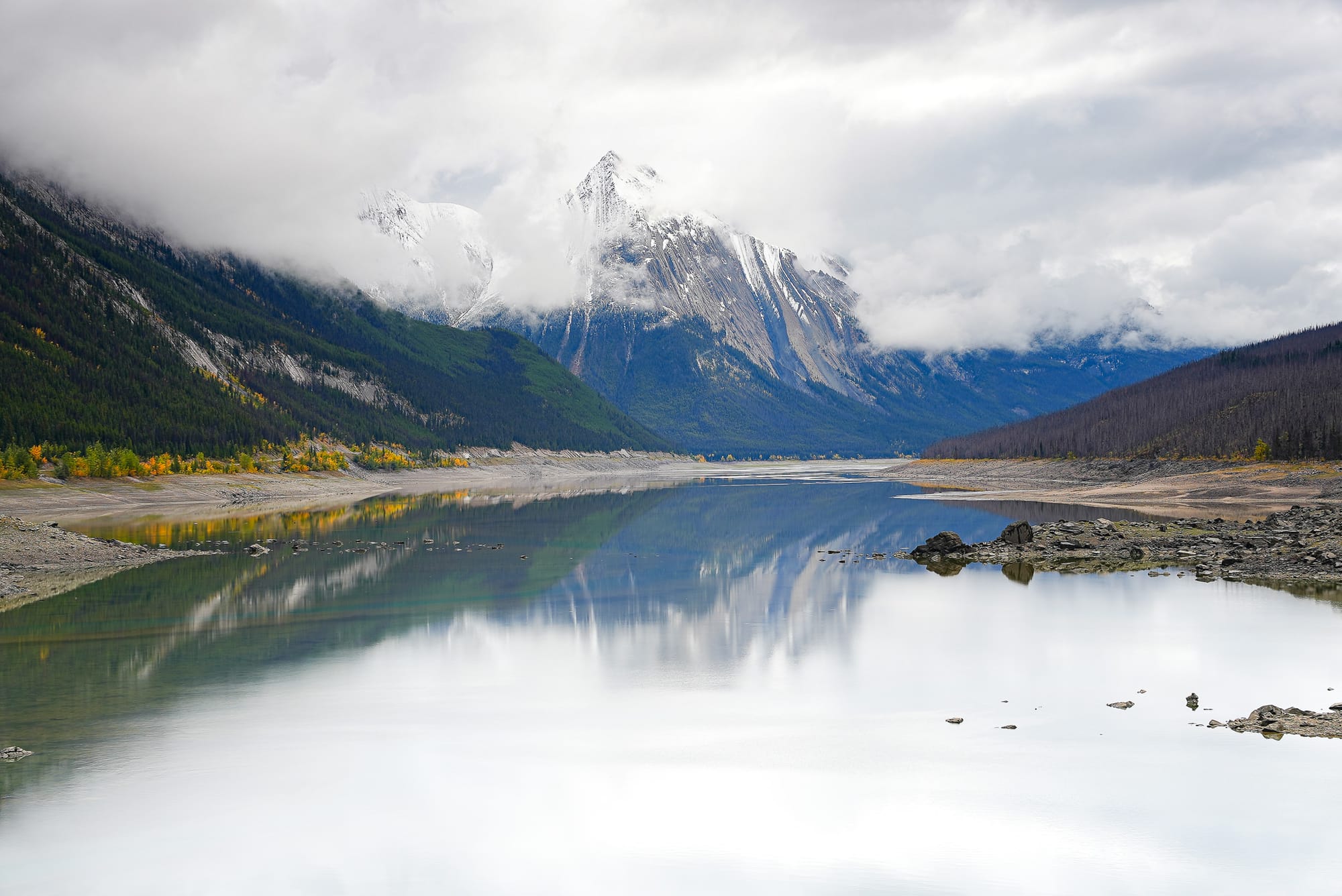 early winter lake