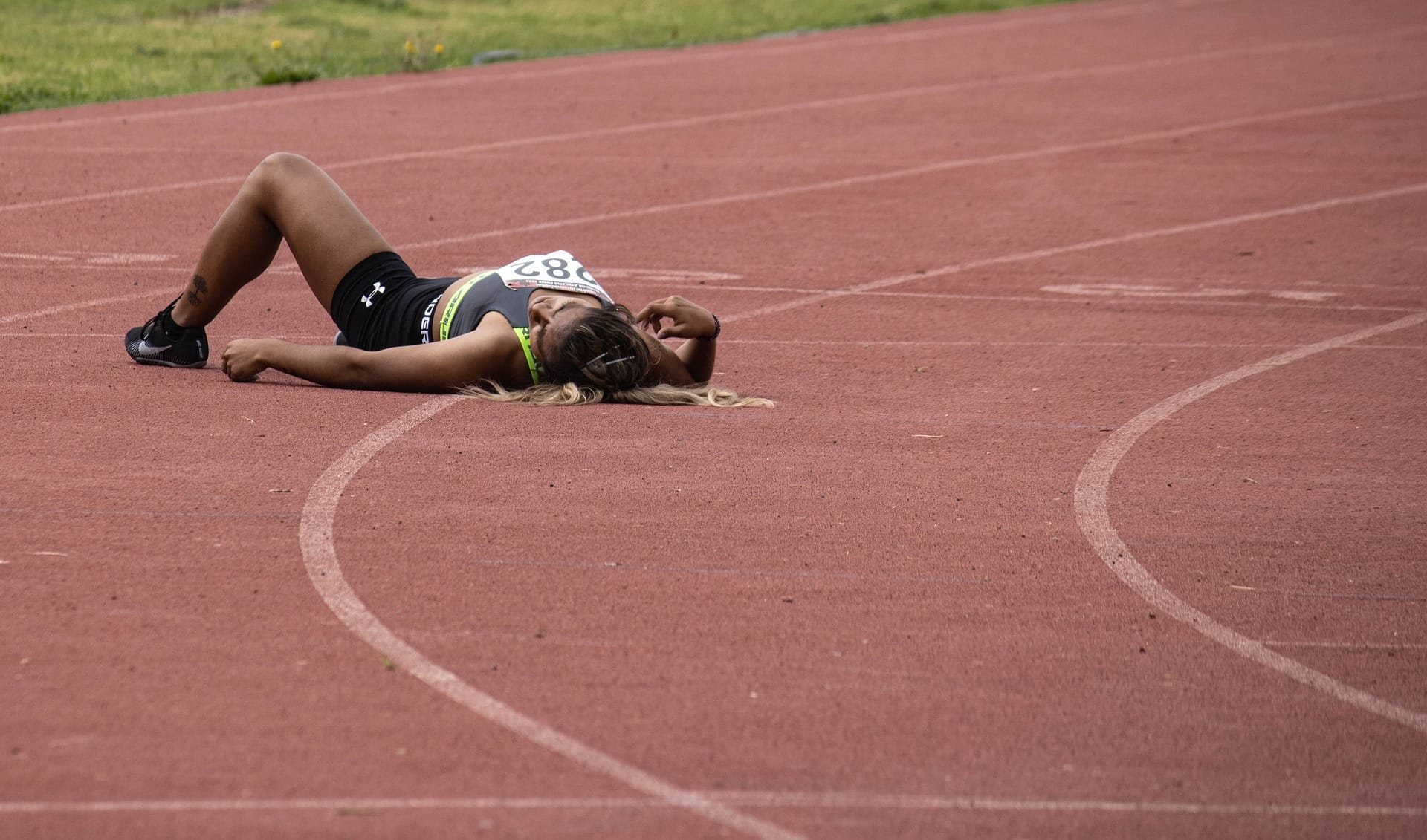 exhausted athlete