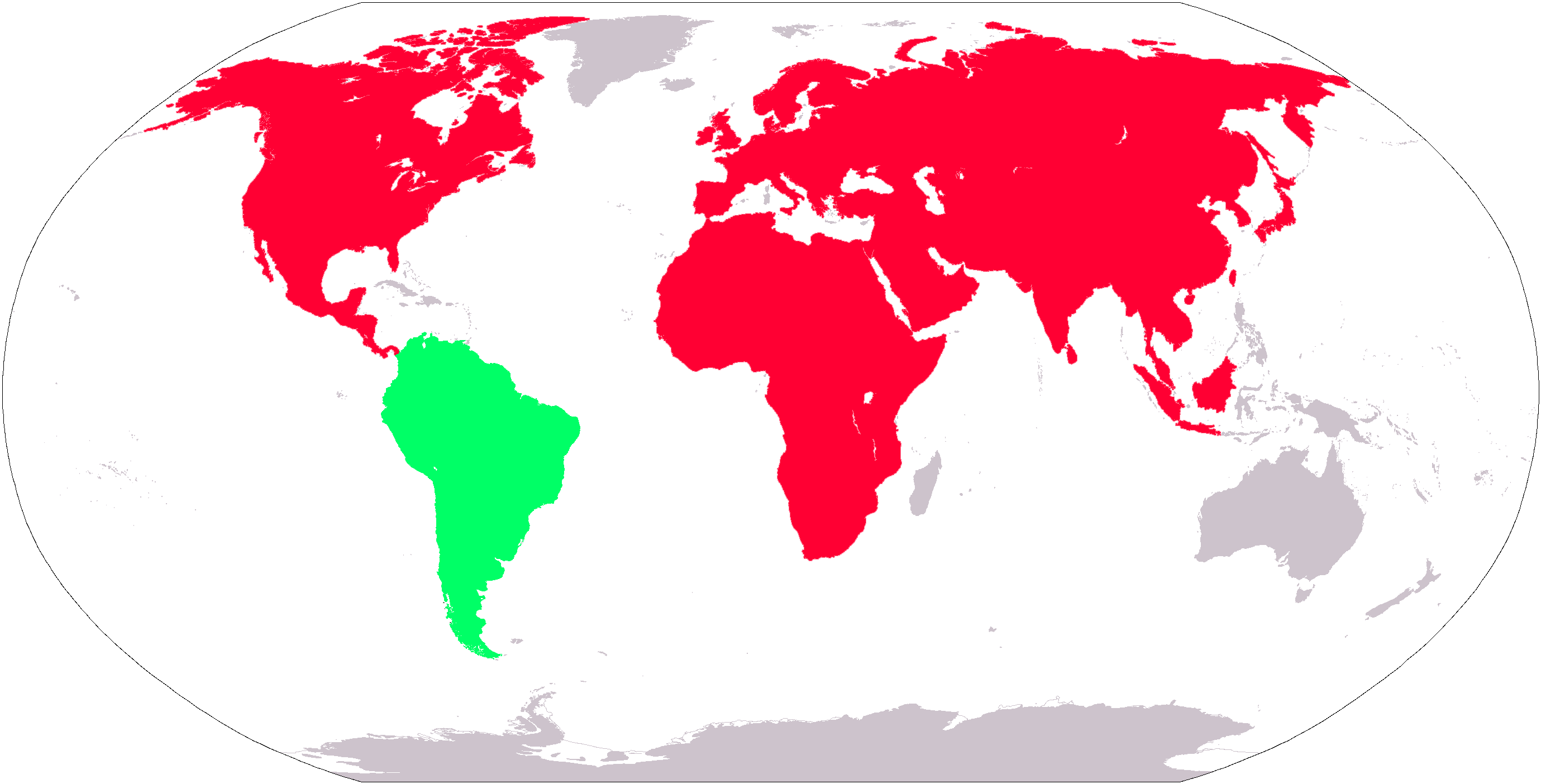 the isolation of South America