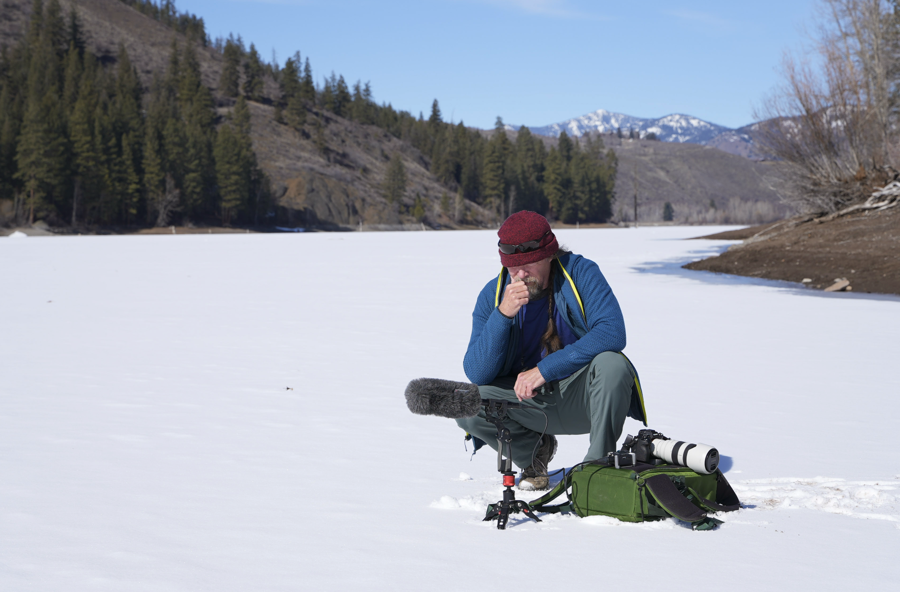 David Lukas recording nature sounds