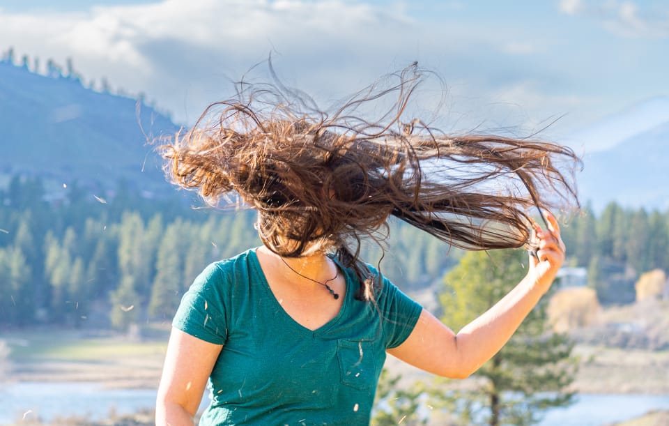 wind in hair